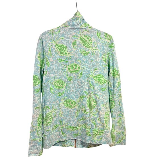 Lilly Pulitzer Leona Zip-Up Jacket in Let's Get Crackin Print Size M - Picture 7 of 9